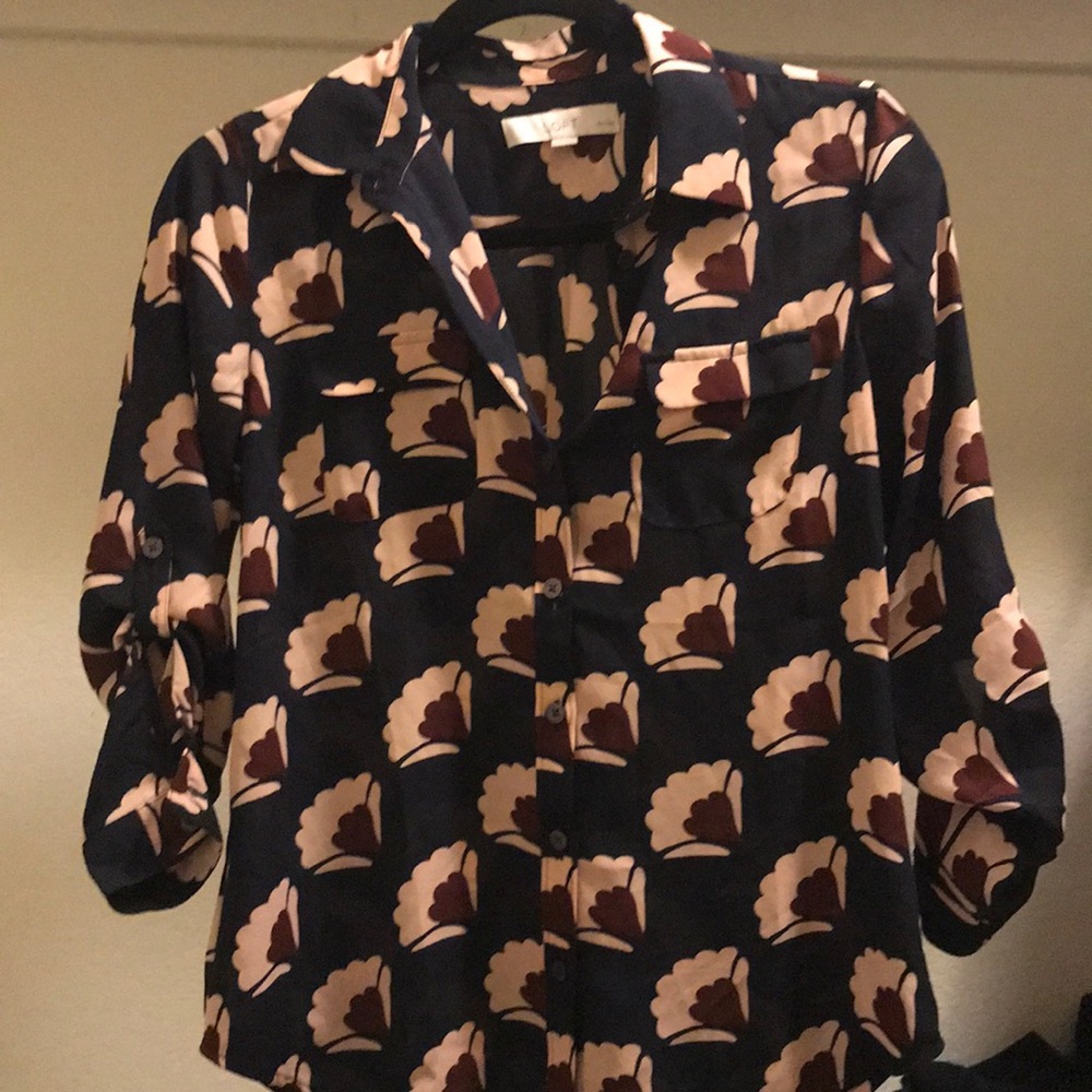 LOFT Button-up Blouse